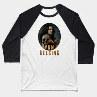 Vanessa van Helsing Medallion Orange Baseball T-Shirt